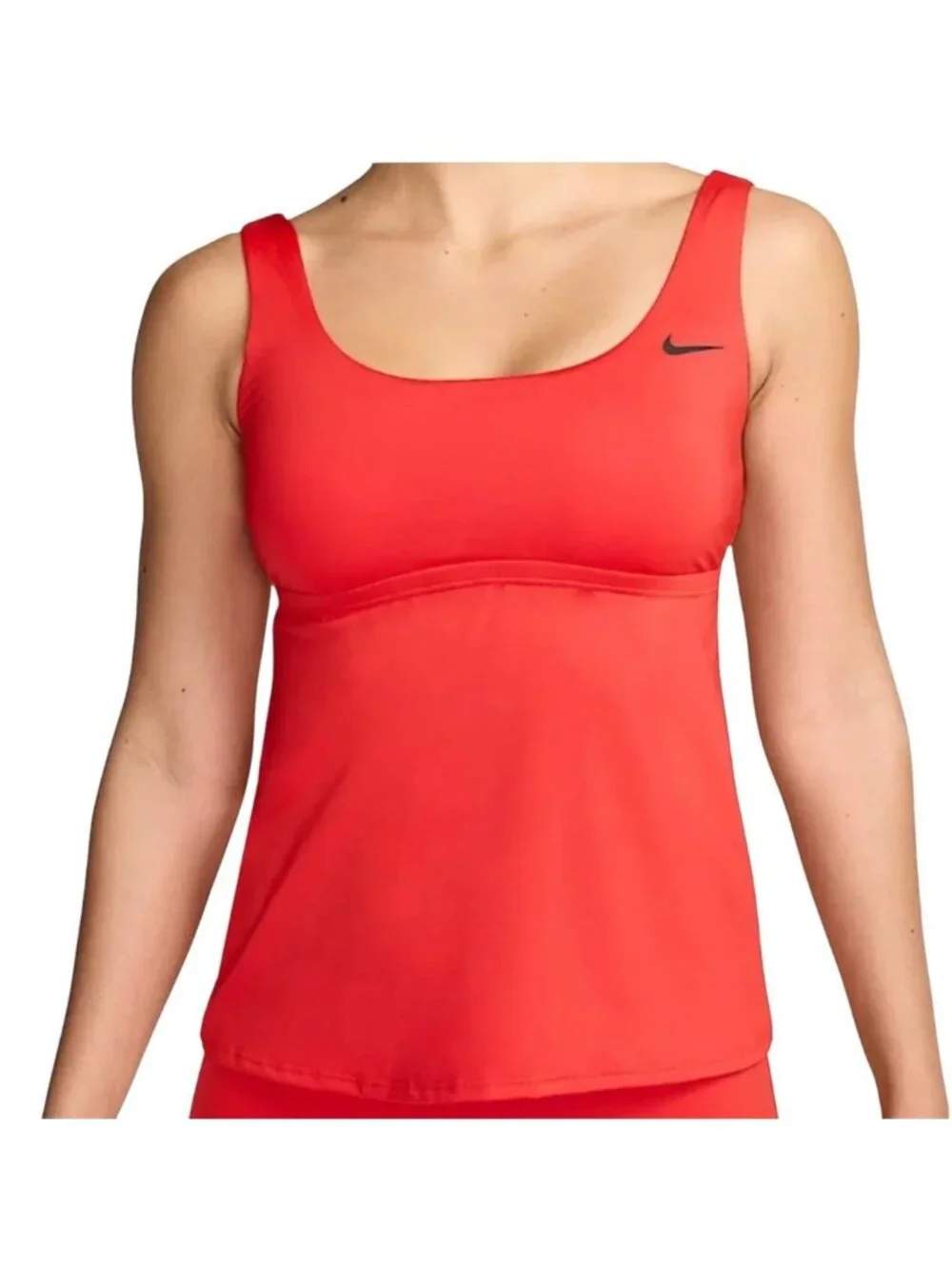 Nike Swim Red Essential Scoop Neck Tankini NESSA224-683 Women’s M New with Tags